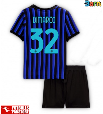 Inter Milan Federico Dimarco #32 Hemmatröja Barn 2025-26 Kortärmad (+ Korta byxor)